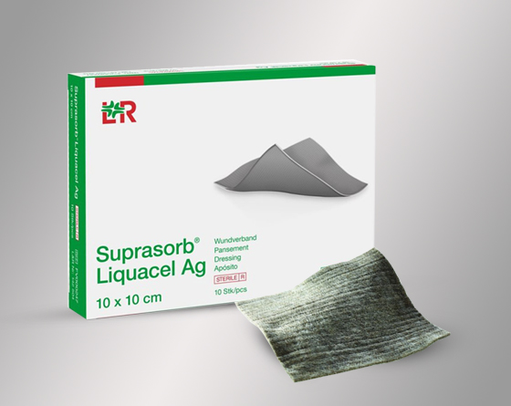 Suprasorb Liquacel Ag (سوپرازورب لیکواسل نقره‌دار)