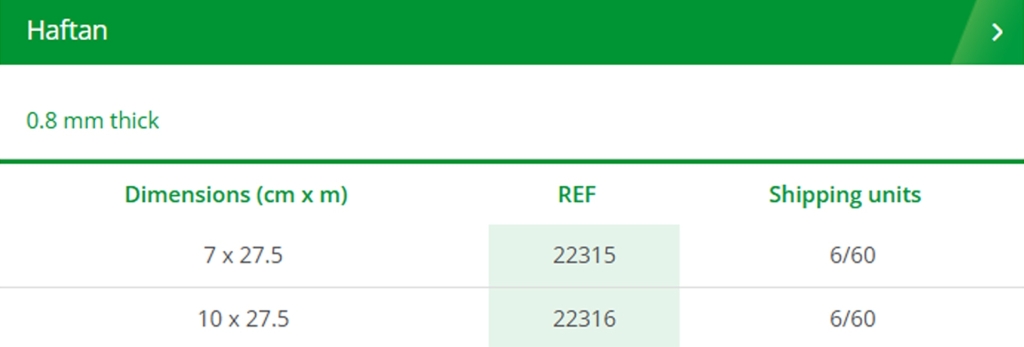 Haftan (باند نازک و محکم)