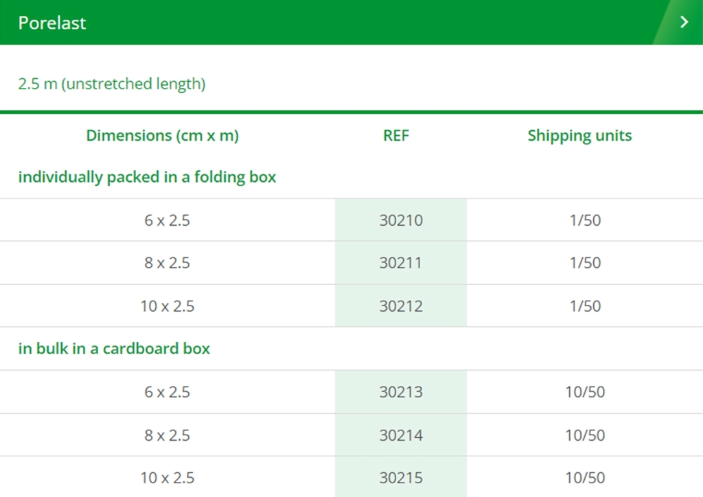 Porelast (باند چسب‌دار الاستیک)